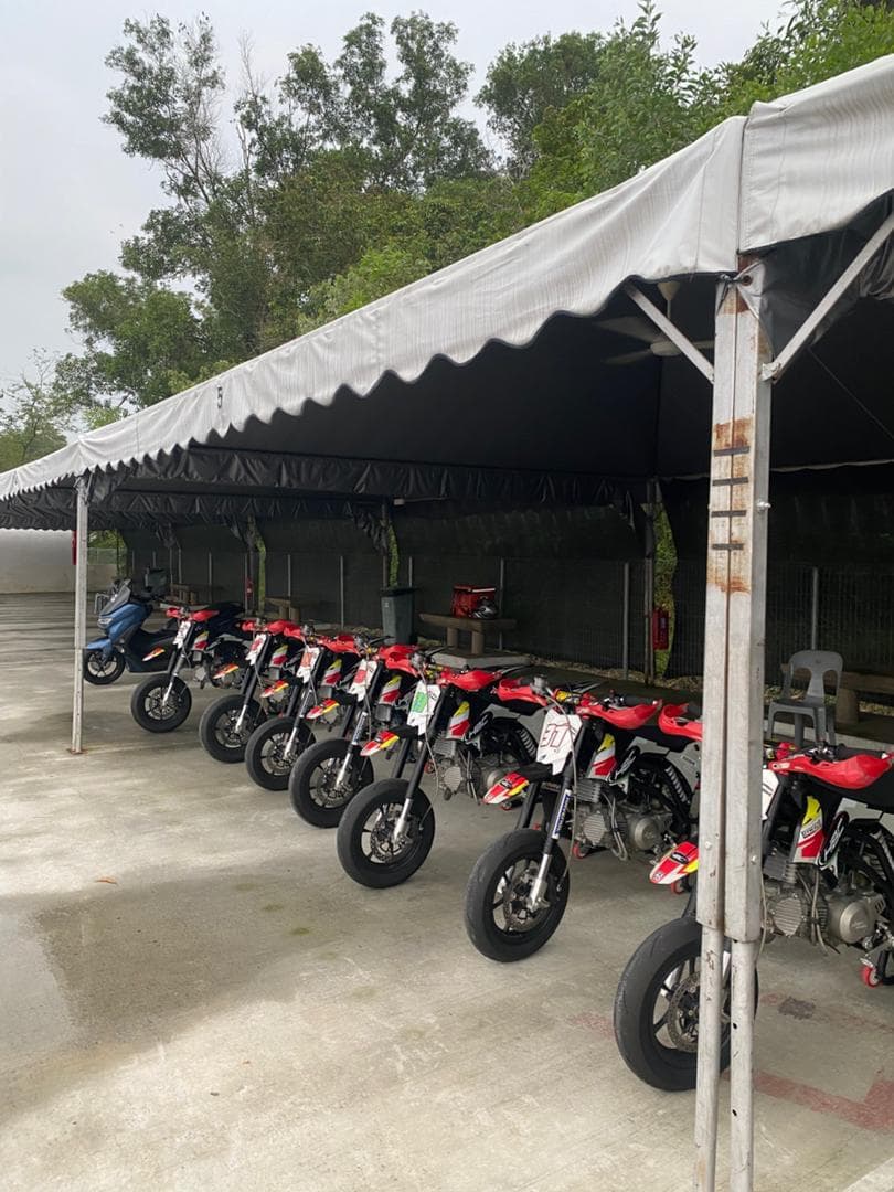 KRS rider on track