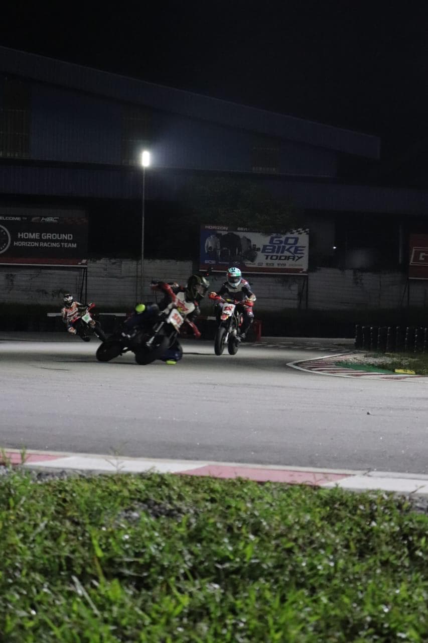 KRS rider on track