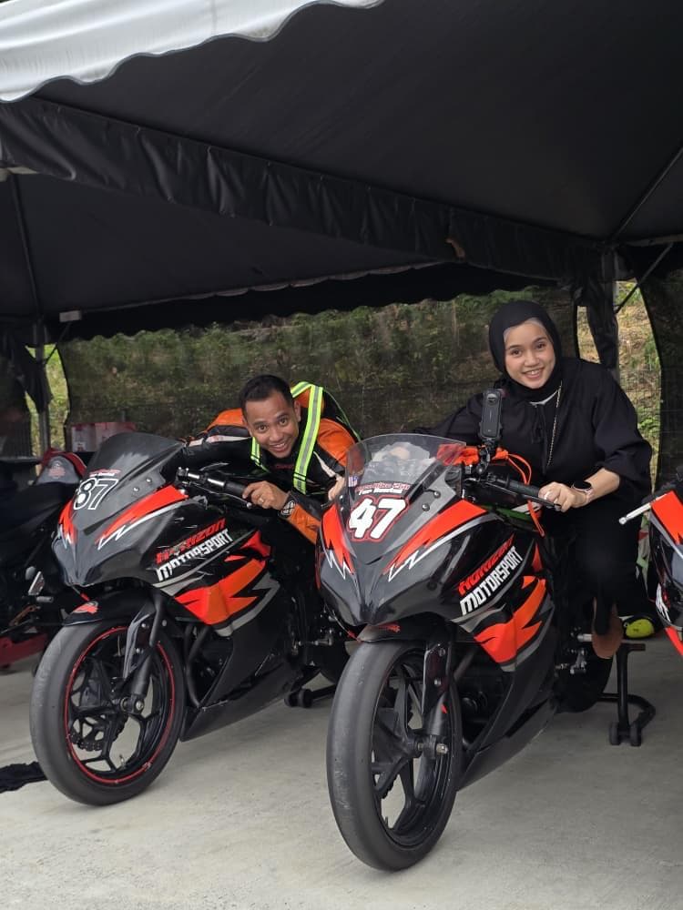 KRS rider on track
