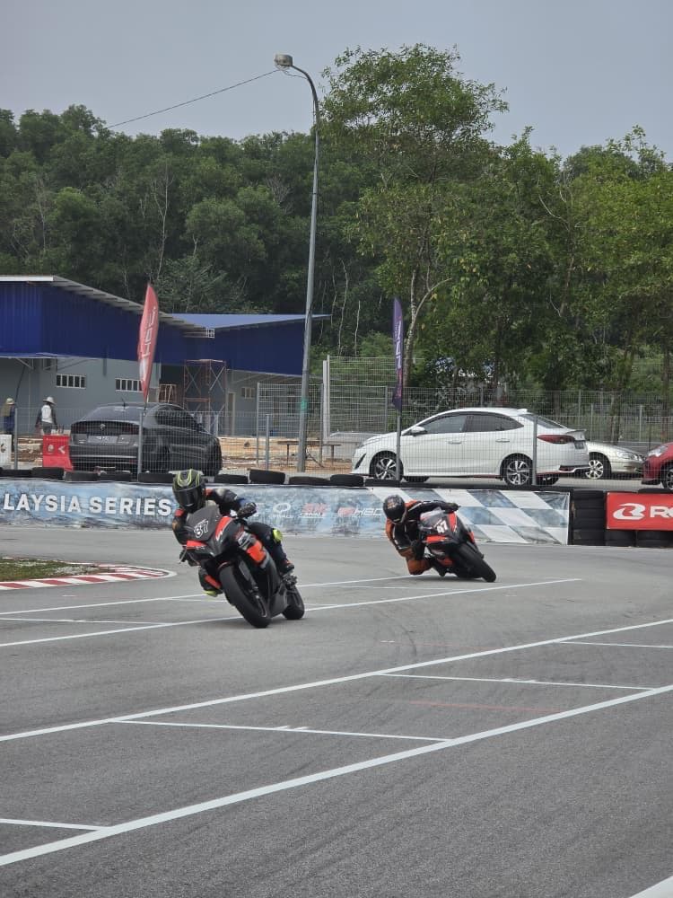KRS rider on track