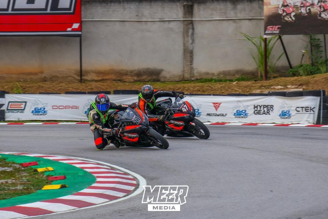 KRS rider on track
