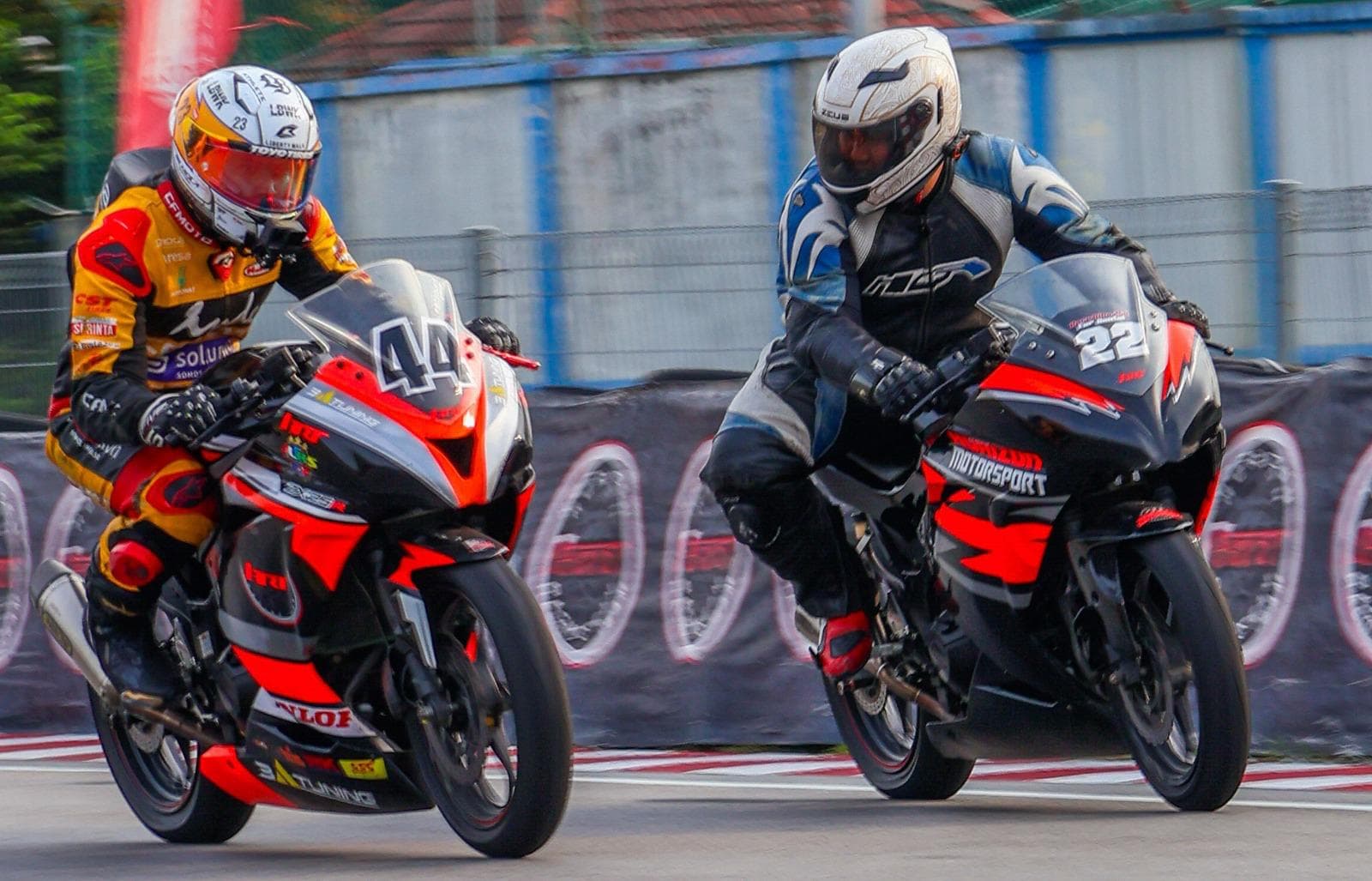 KRS rider on track