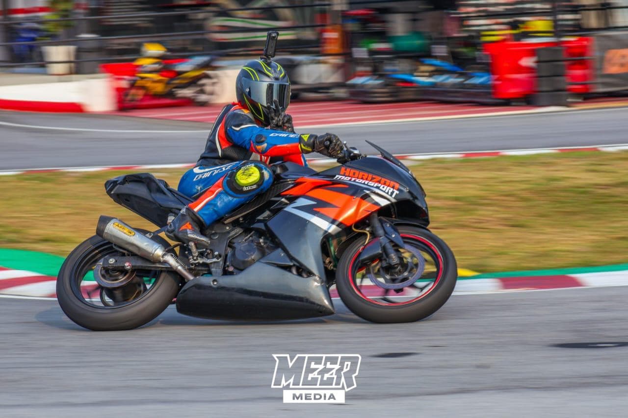 KRS rider on track