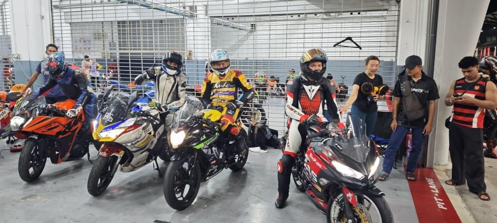 KRS rider on track