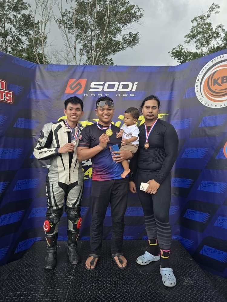KRS rider on track