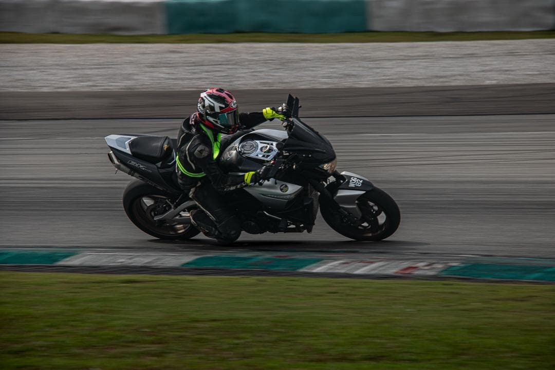 KRS rider on track