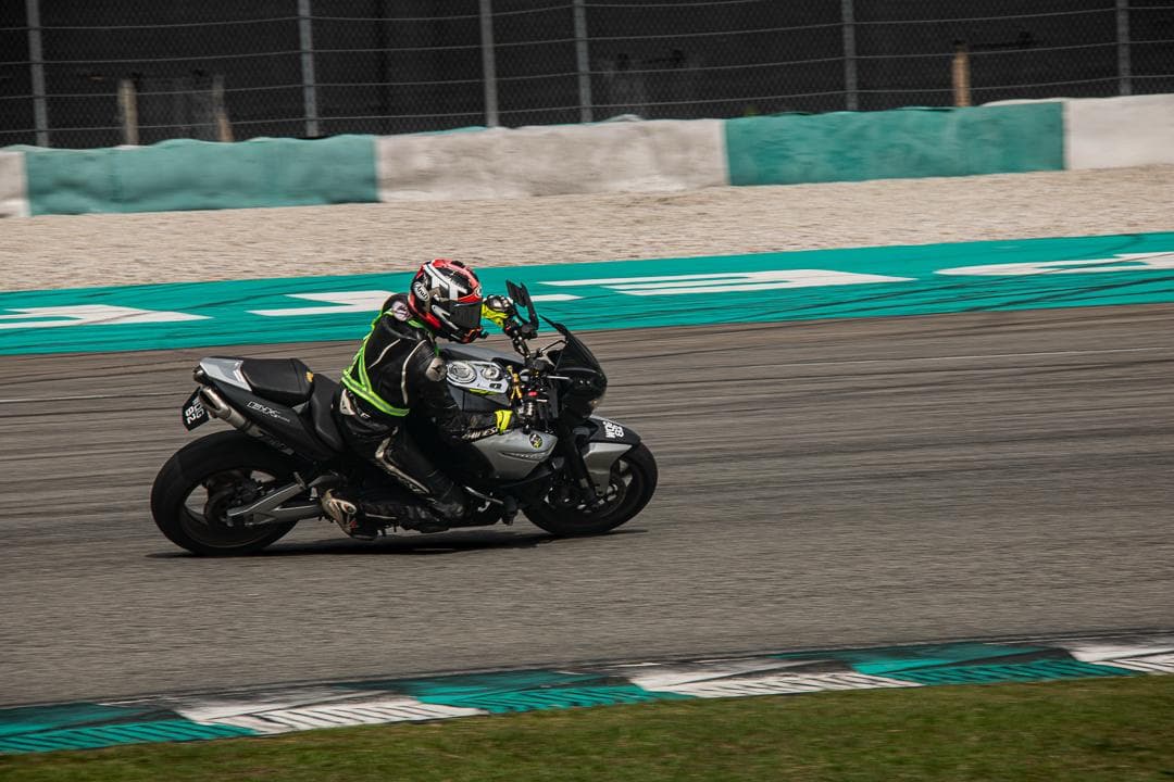 KRS rider on track